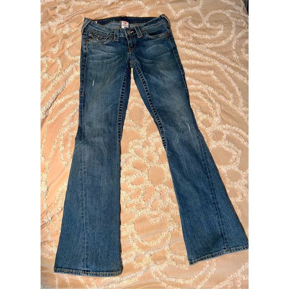 Authentic True Religion Jeans| Joey size 28 inch | boot cut low rise - Picture 1 of 13